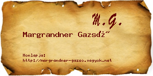 Margrandner Gazsó névjegykártya